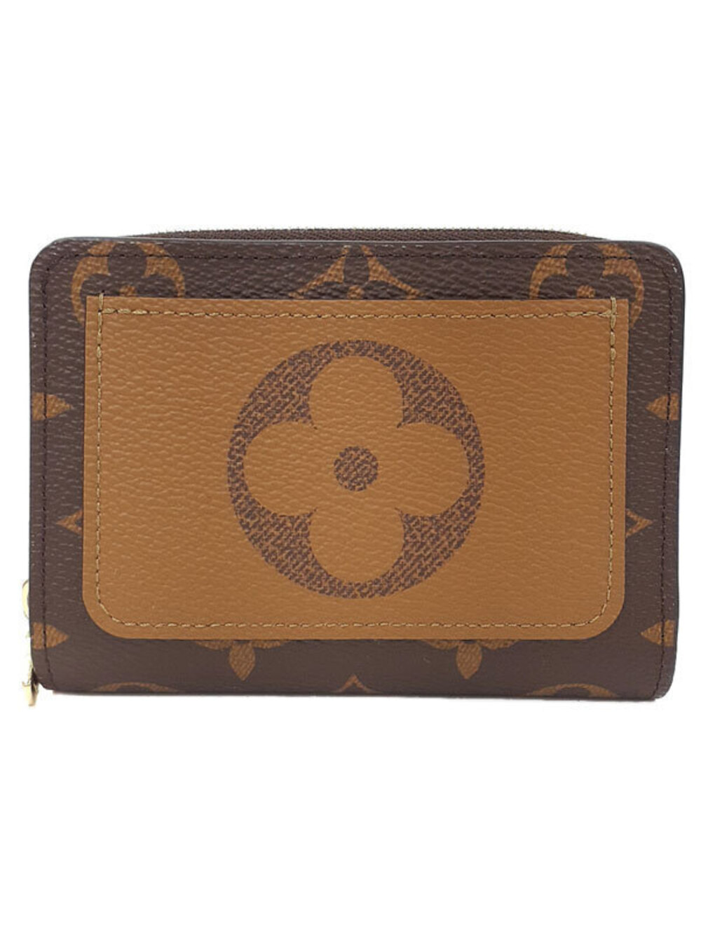 Louis Vuitton Monogram Reverse Portefeuille Lou Bi fold Short Wallet